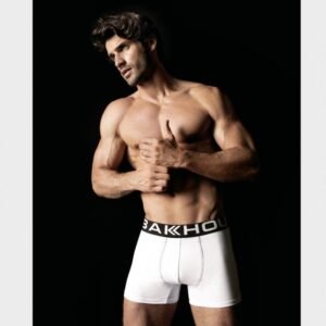 Boxer algodón y lycra liso Basic Esencial con elástico Bakhou Insignia - BAK2000