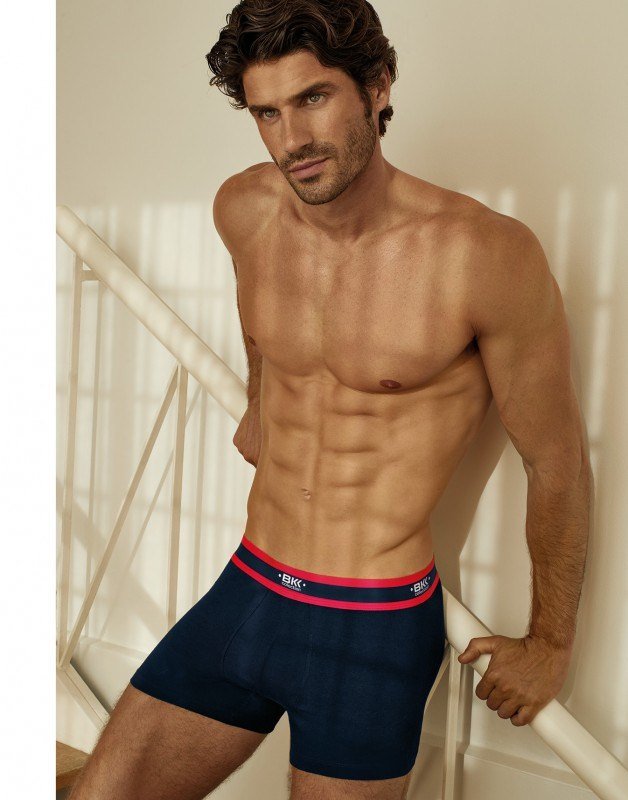 Boxer algodón y lycra liso elástico BK Collection - BAK2008