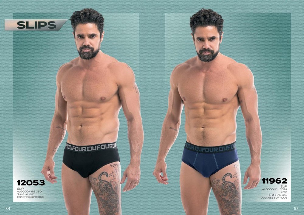 Slip algodón liso con elástico ancho - DU12053
